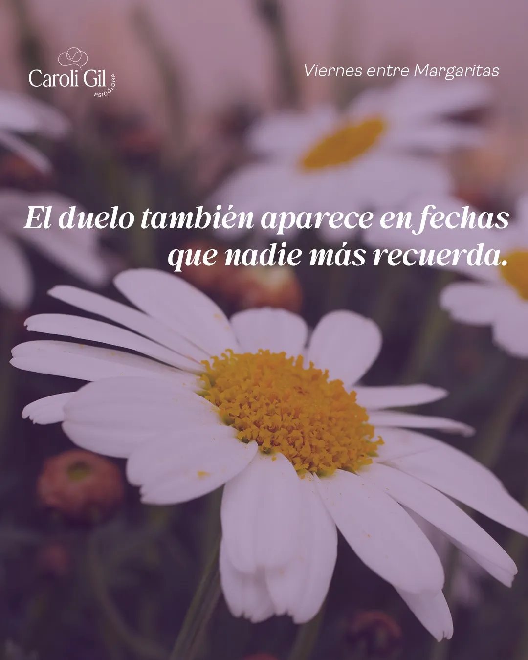 El duelo también aparece en fechas que nadie más recuerda.